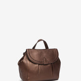 Bronze leather shoulder bag