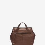 Bronze leather shoulder bag