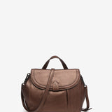 Bronze leather shoulder bag