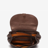 Bronze leather shoulder bag