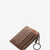 Bronze leather card holder