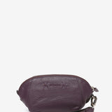 Toiletry bag in lilac leather