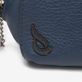 Portafoglio in pelle blu