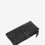 Portafoglio grande in pelle nera
