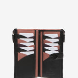 Portafoglio grande in pelle nera