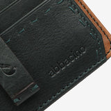 Tarjetero de piel en azul