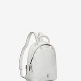 White leather backpack