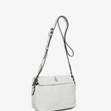 Borsa a tracolla in pelle bianca