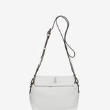 Borsa a tracolla in pelle bianca
