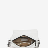 Borsa a tracolla in pelle bianca