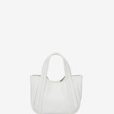 Small leather handbag in white