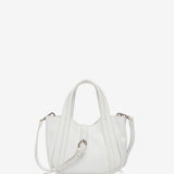 Small leather handbag in white