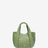 Small leather handbag in green