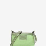 Small leather handbag in green