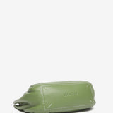 Small leather handbag in green