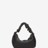 Bolso de mano de malla metálica en negro