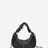 Bolso de mano de malla metálica en negro