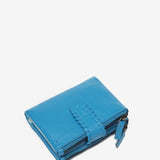 Small leather wallet in blue