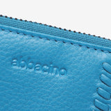 Small leather wallet in blue