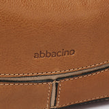 Piccola borsa a tracolla in pelle color cognac