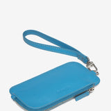 Leather wallet in blue