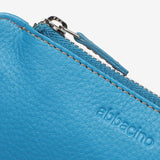 Leather wallet in blue