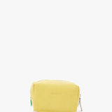 Medium yellow leather toiletry bag