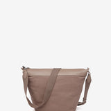 Braided shopper bag in taupe