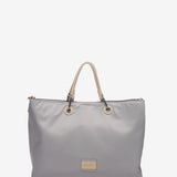 Bolso shopper en materiales reciclados en azul