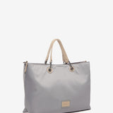 Bolso shopper en materiales reciclados en azul