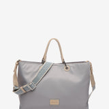 Bolso shopper en materiales reciclados en azul