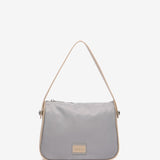 Shoulder bag in recycled materials in blue