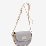 Small crossbody bag in recycled materials in blue