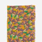 Viscose scarf with orange floral print