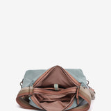 Bolso convertible en mochila en materiales reciclados en azul