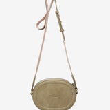 Crossbody bag in recycled materials in green