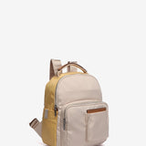Mochila en materiales reciclados en beige