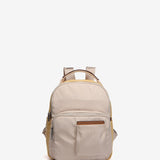 Mochila en materiales reciclados en beige