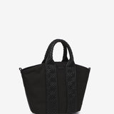 Small shopper bag in recycled materials in black