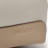 Shoulder bag in recycled materials in beige