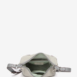 Shoulder bag in recycled materials in grey