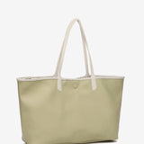 Reversible shopper bag in green