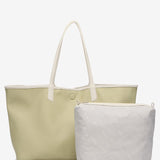 Reversible shopper bag in green