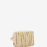 Canvas toiletry bag in yellow