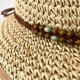 Sombrero de paja en beige