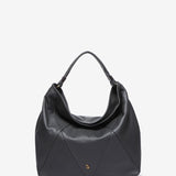 Bolso de hombro en piel gris