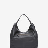 Bolso de hombro en piel gris