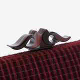 Pochette da festa in velluto bordeaux