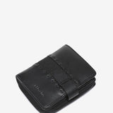 Small black leather wallet