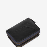 Cartera pequeña en piel negra